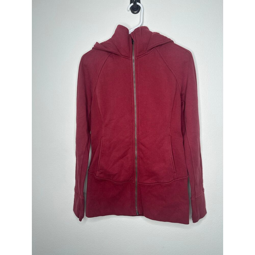 Women's Lululemon Hooded Radiant Jacket Mulled Wine Size 6